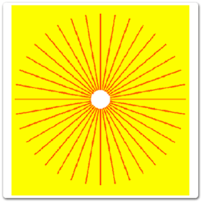 Astigmatic mirror chart