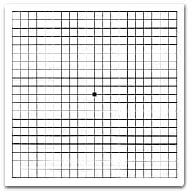 Amsler grid for central vision screening