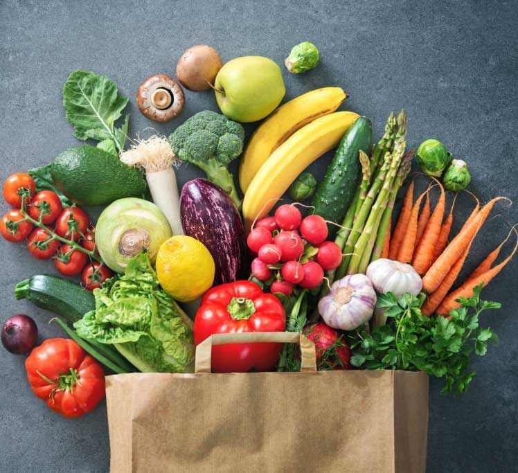 Healthy foods image promoting better eyesight and eye wellness