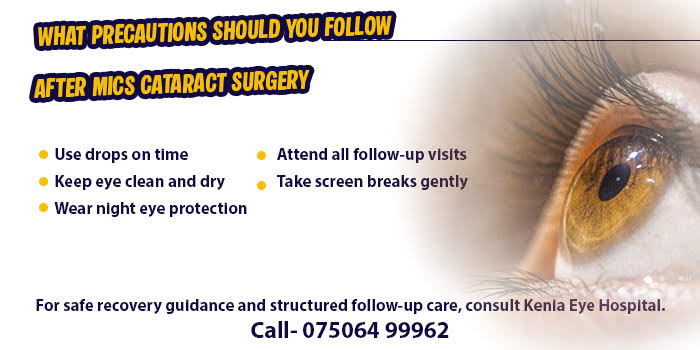 After MICS Cataract Surgery