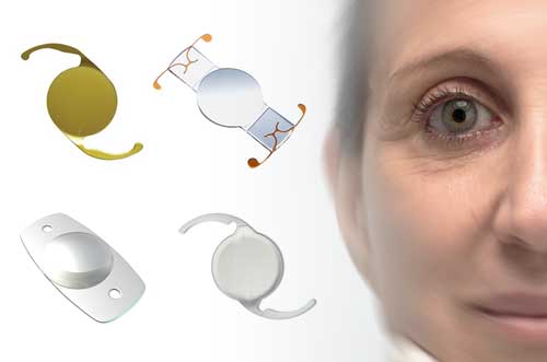 Visual depicting intraocular lens implantation procedure at Kenia Eye Hospital