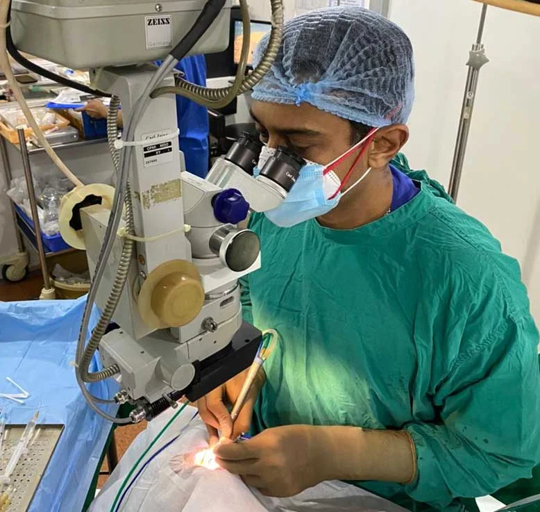 Book Appointment button for scheduling a visit at Kenia Eye Hospital